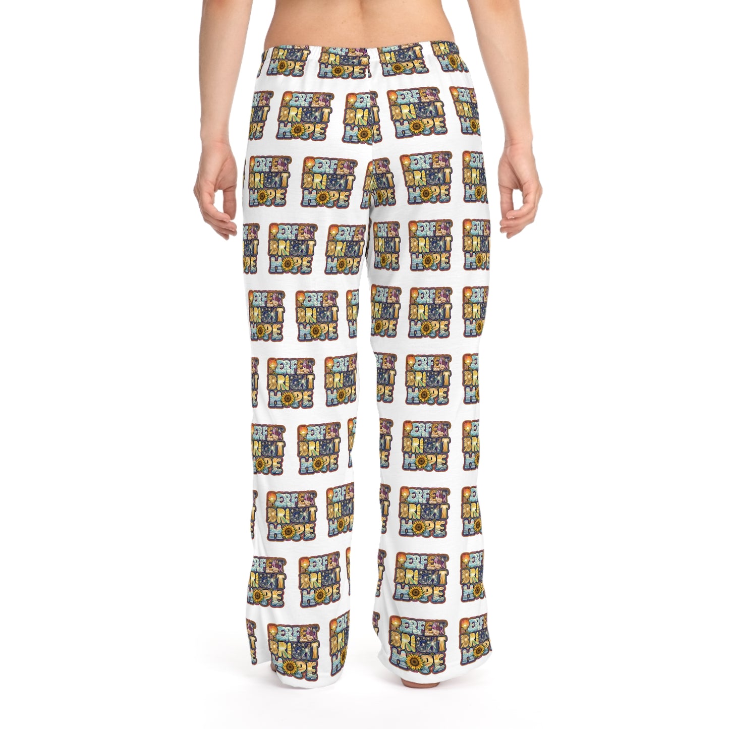 Perfect Bright Hope Women's Pajama Pants with Uplifting Design, Cozy Sleepwear, Lounge Pants, Gifts for Her, Comfortable Nightwear