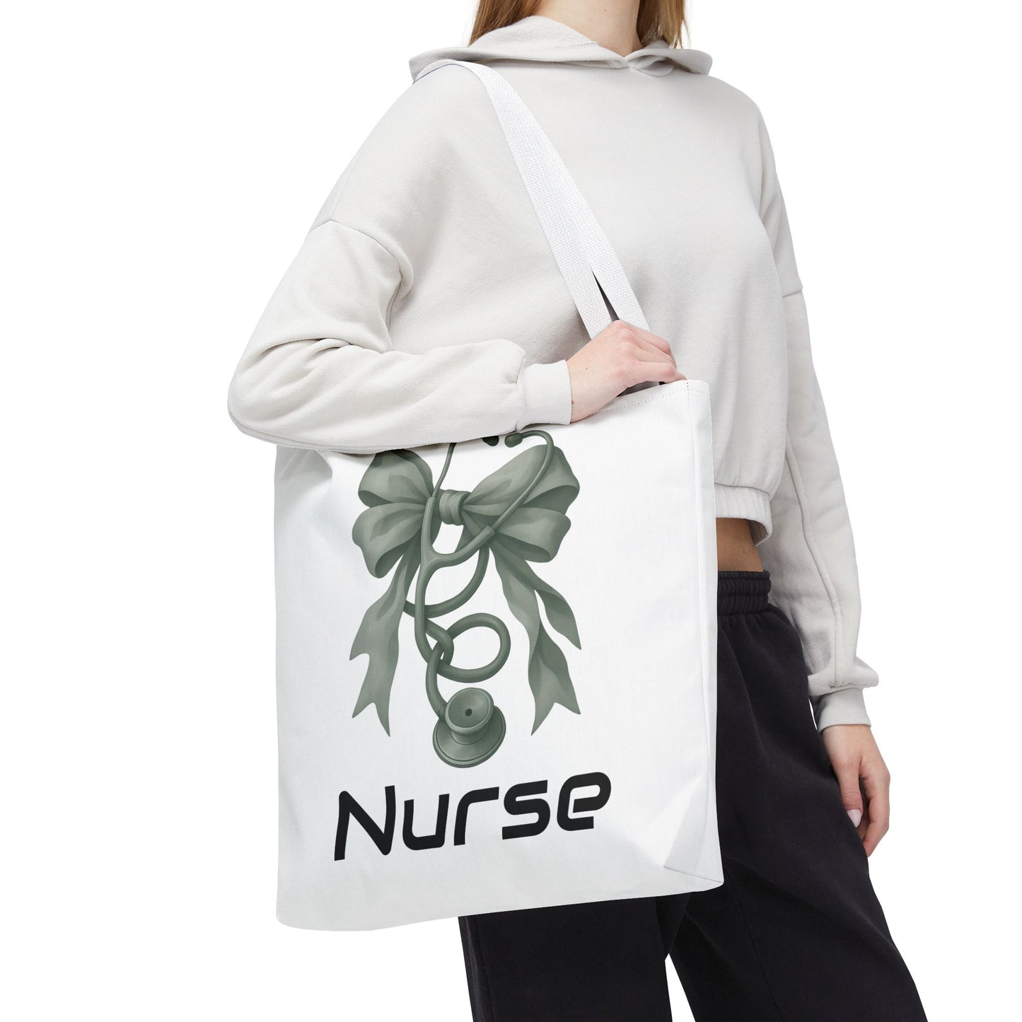 Personalize Nurse Tote Bag with Stethoscope Design | Gift for Healthcare Workers | Nursing School Essentials | Hospital Bag