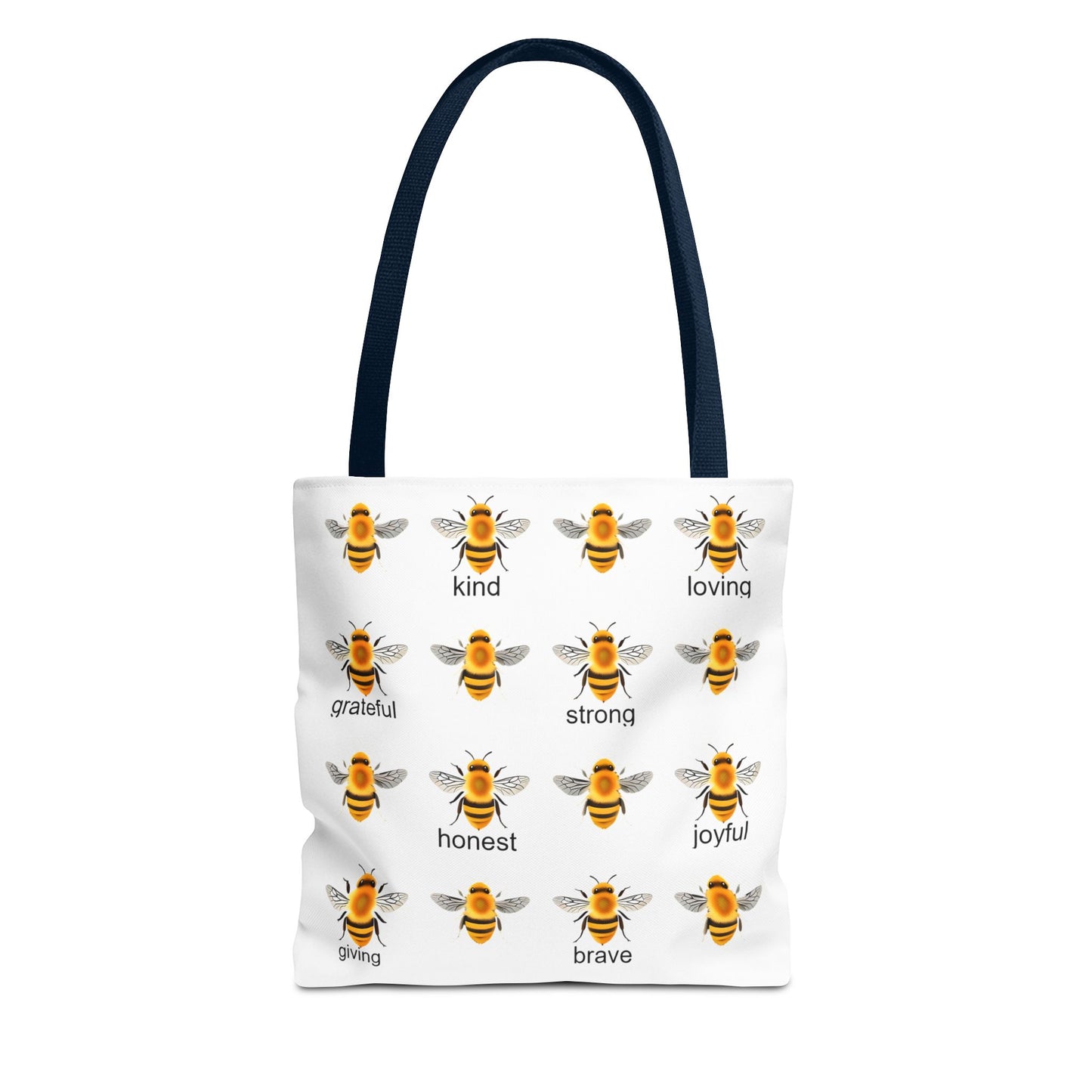 Inspirational Bee Tote Bag, Eco-Friendly Bag for Shopping, Gift for Friends, Kindness Quote Bag, Positive Affirmation Tote