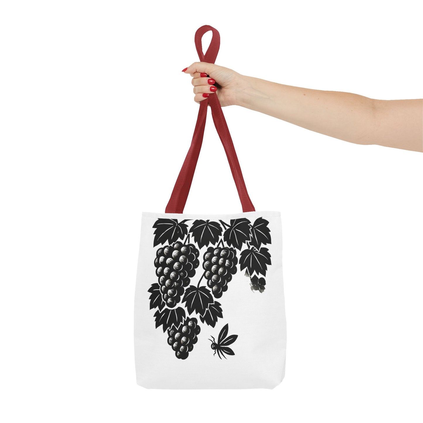 Grape Vine Tote Bag - Stylish Reusable Shopping Bag, Gift for Wine Lovers, Farmers Market Accessory, Elegant Floral Design