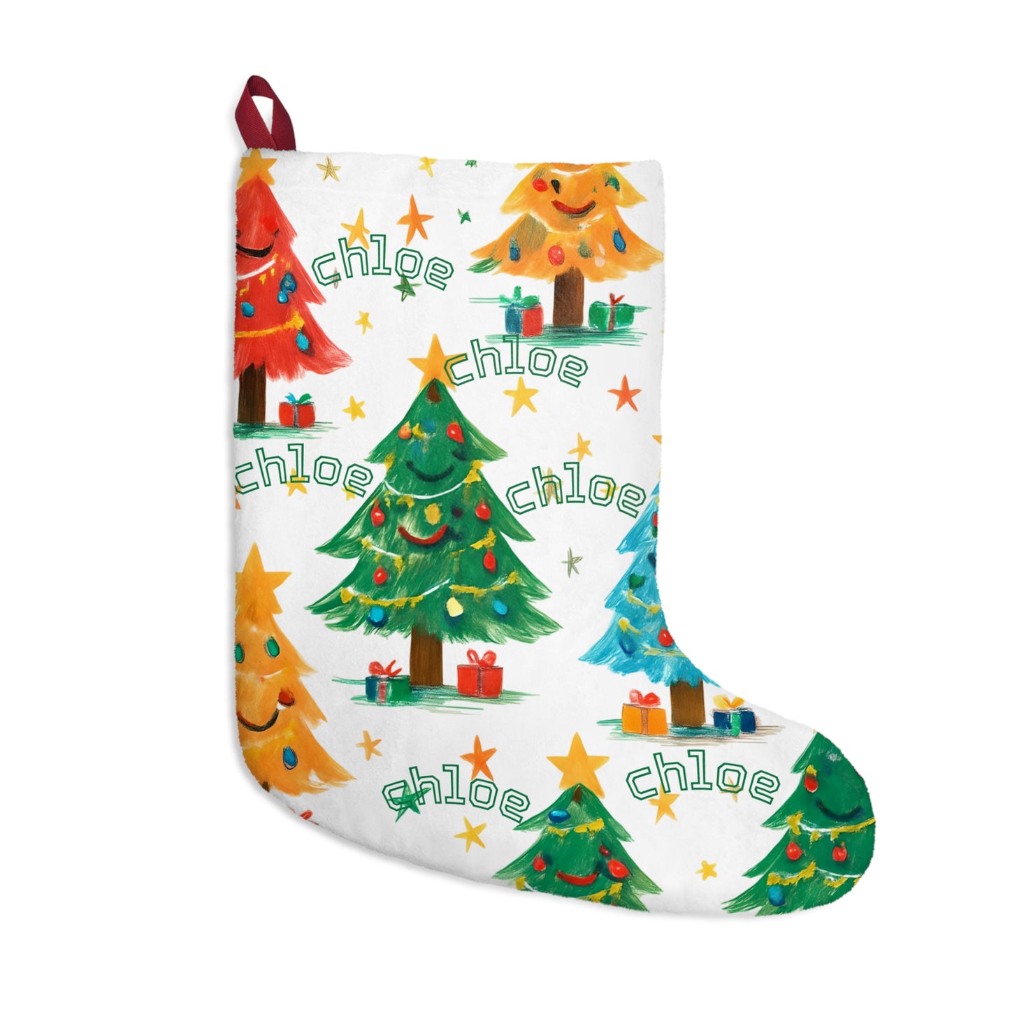 Personalized Christmas Stockings, Custom Holiday Decor, Festive Tree Design, Children’s Gift, Family Traditions, Merry Christmas