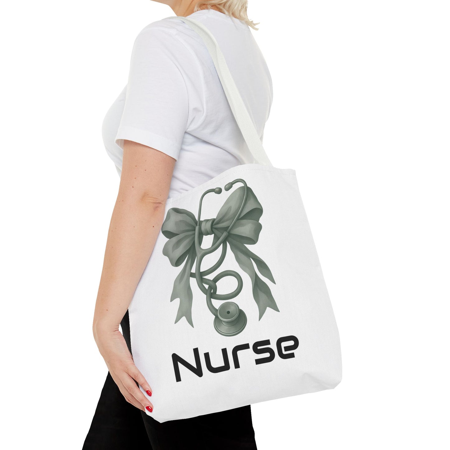 Personalize Nurse Tote Bag with Stethoscope Design | Gift for Healthcare Workers | Nursing School Essentials | Hospital Bag