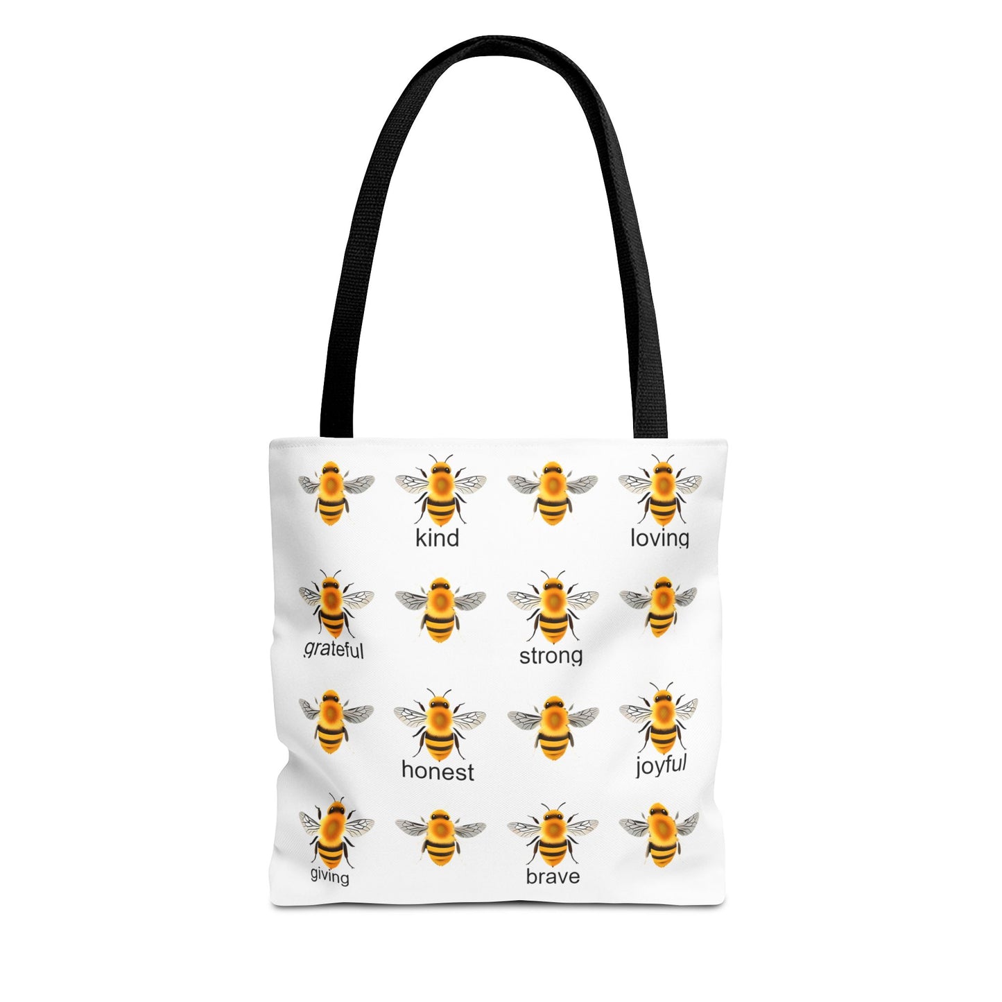 Inspirational Bee Tote Bag, Eco-Friendly Bag for Shopping, Gift for Friends, Kindness Quote Bag, Positive Affirmation Tote