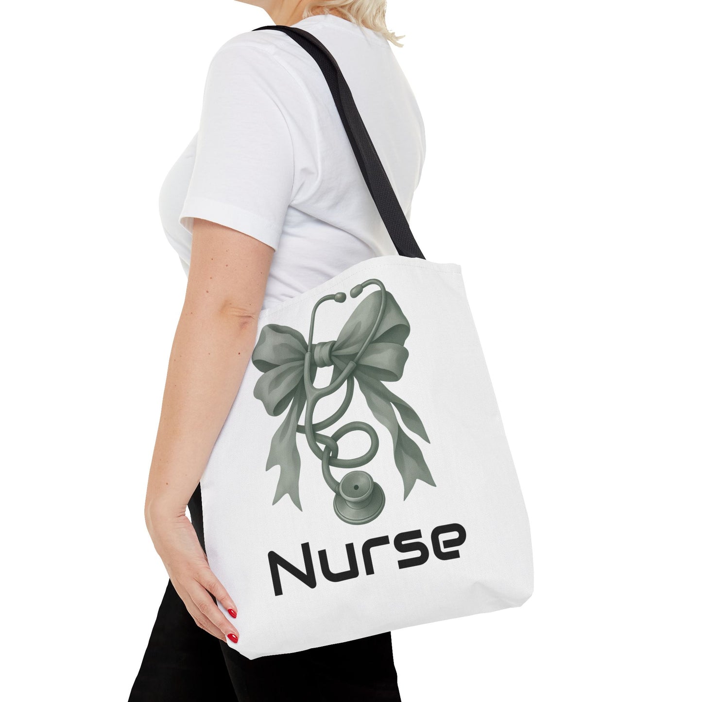 Personalize Nurse Tote Bag with Stethoscope Design | Gift for Healthcare Workers | Nursing School Essentials | Hospital Bag