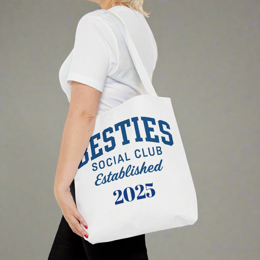 personalizable besties tote bag
