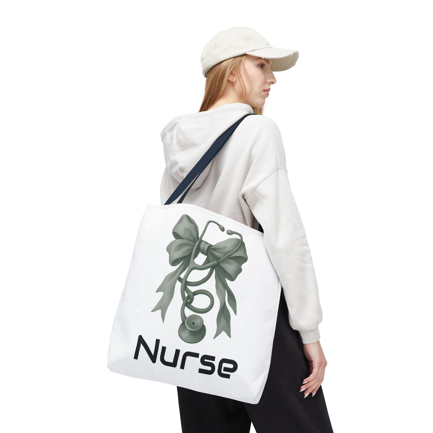 Personalize Nurse Tote Bag with Stethoscope Design | Gift for Healthcare Workers | Nursing School Essentials | Hospital Bag