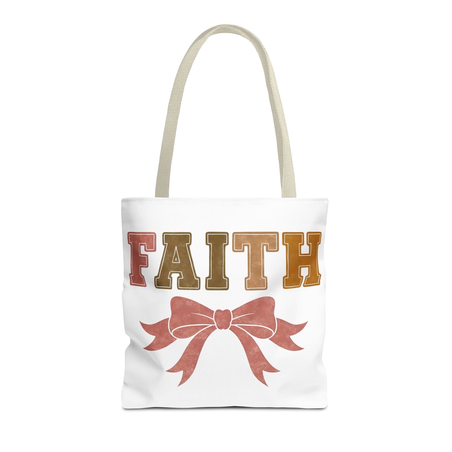 Faith-Inspired Tote Bag with Coquette Bow | Motivational Gift, Faith Bag, Spiritual Accessories, Everyday Use, Christian Tote