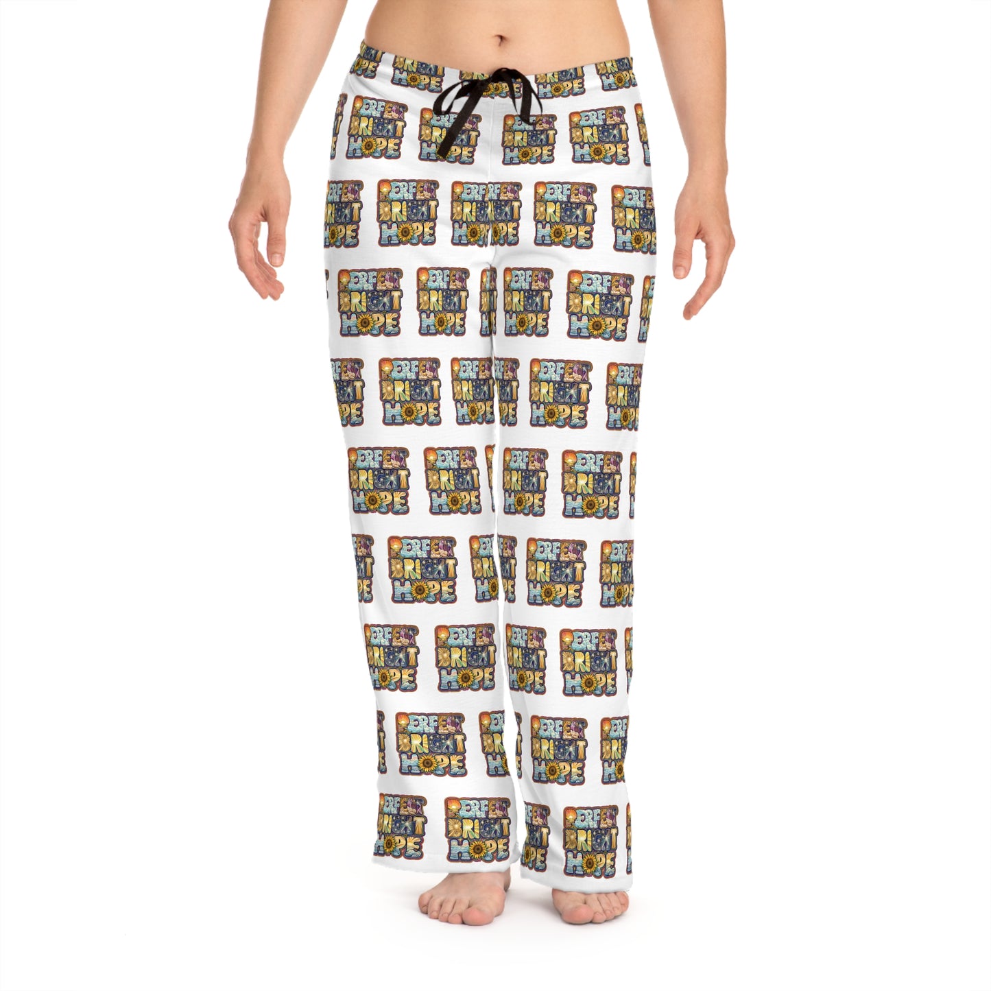 Perfect Bright Hope Women's Pajama Pants with Uplifting Design, Cozy Sleepwear, Lounge Pants, Gifts for Her, Comfortable Nightwear