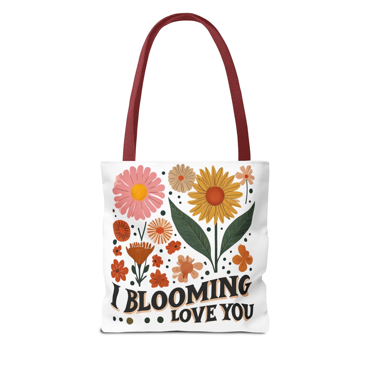 Floral Tote Bag - "I Blooming Love You" - Perfect Gift for Birthdays, Mother's Day, or Spring Celebrations, Floral Shopping Bag, [...]