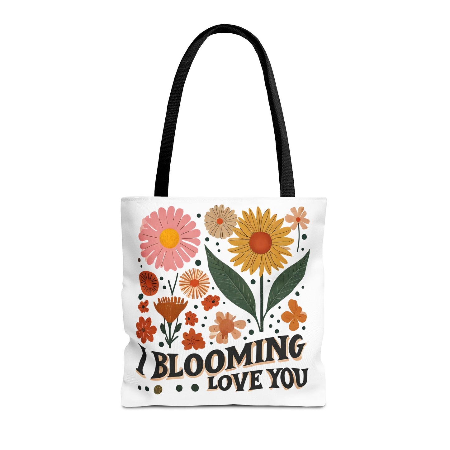 Floral Tote Bag - "I Blooming Love You" - Perfect Gift for Birthdays, Mother's Day, or Spring Celebrations, Floral Shopping Bag, [...]
