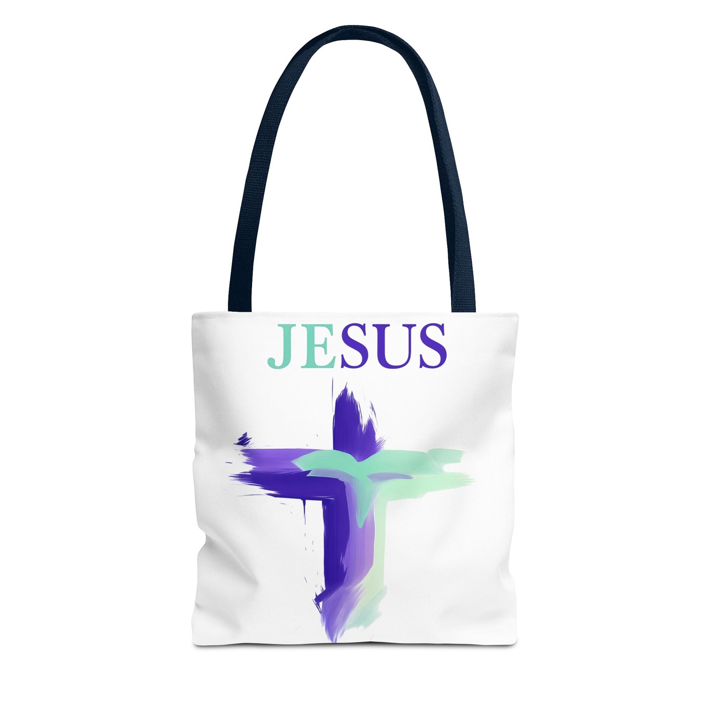 Colorful Modern Christian Tote Bag, Gift For Her, Uplifting Message, Faith Based Accessory
