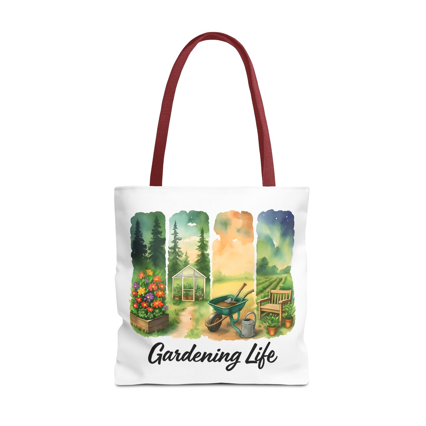 Gardening Life Tote Bag | Gardening Accessory, Shopping Bag, Gift for Gardeners, Floral Design, Reusable Tote