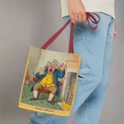 vintage art design tote bag