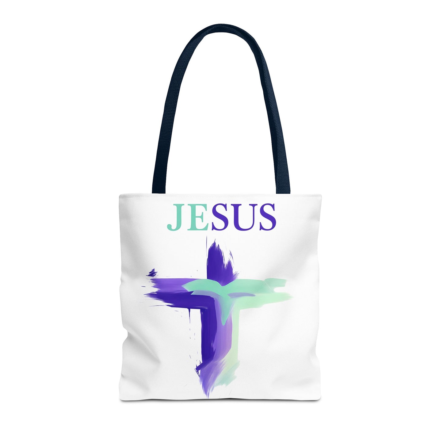 Colorful Modern Christian Tote Bag, Gift For Her, Uplifting Message, Faith Based Accessory