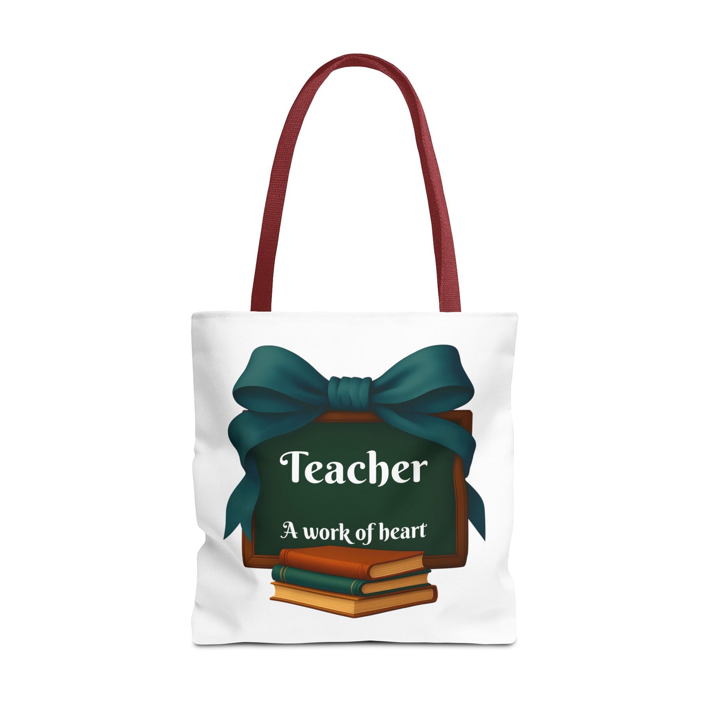 Personalize Unisex Teacher Appreciation Tote Bag, Gift for Educators, Back to School, Messy Coquette Design