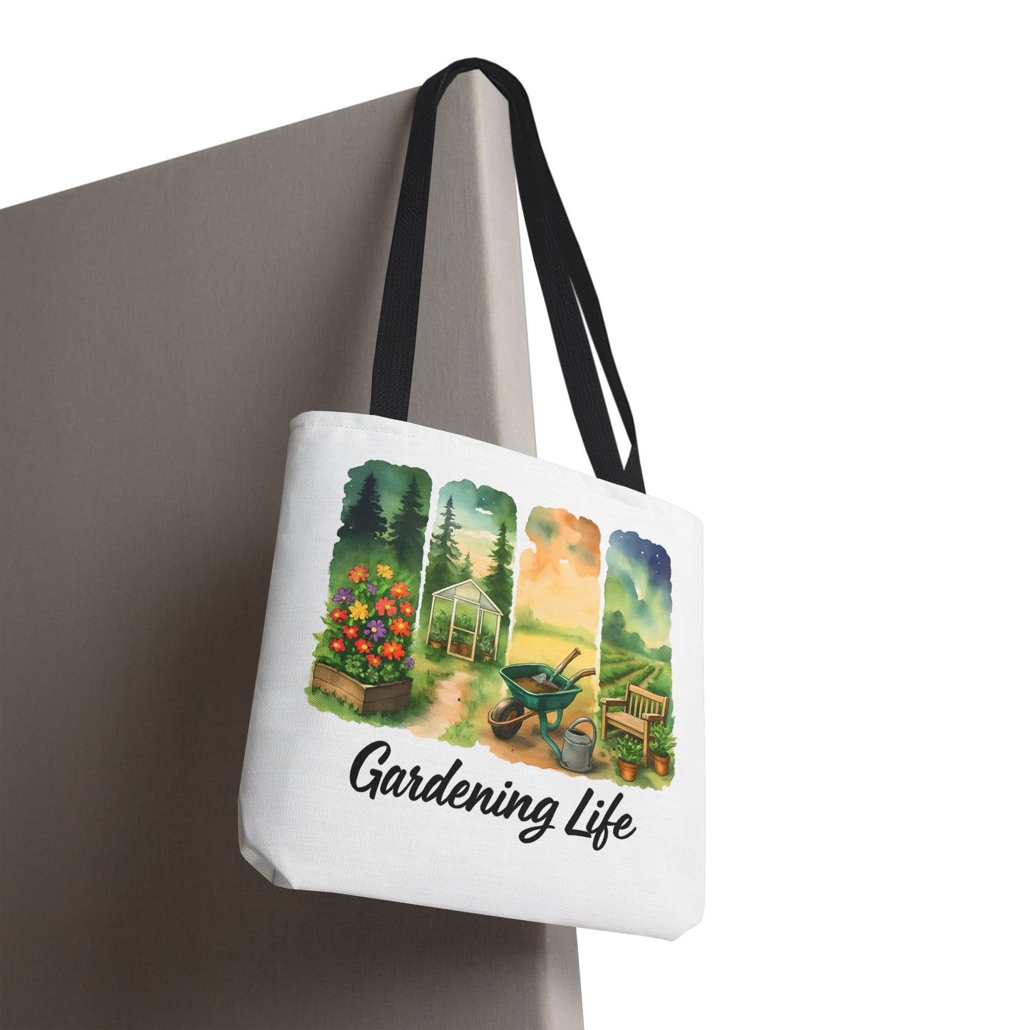 Gardening Life Tote Bag | Gardening Accessory, Shopping Bag, Gift for Gardeners, Floral Design, Reusable Tote