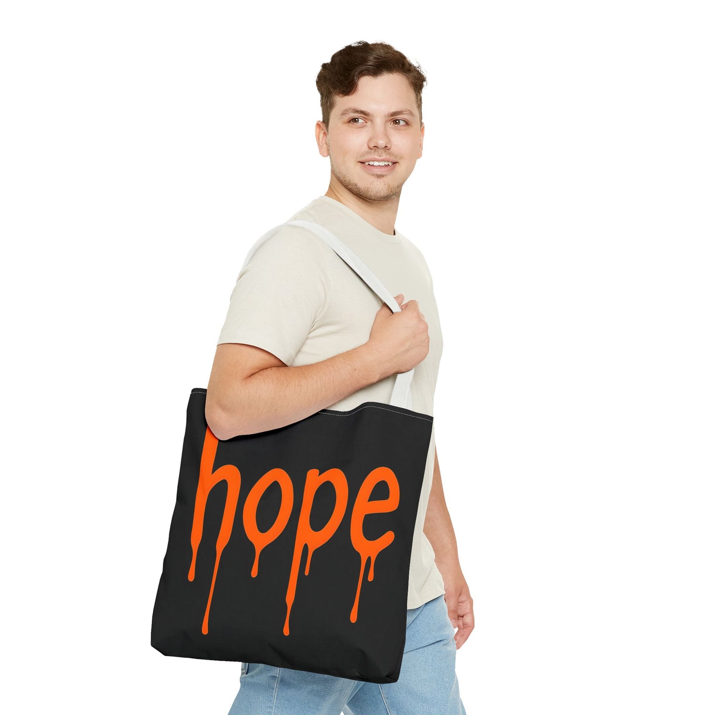 Modern Design Hope Tote Bag - Stylish and Inspirational Shopper, Reusable Grocery Bag, Gift for Friends, Motivational Everyday Use