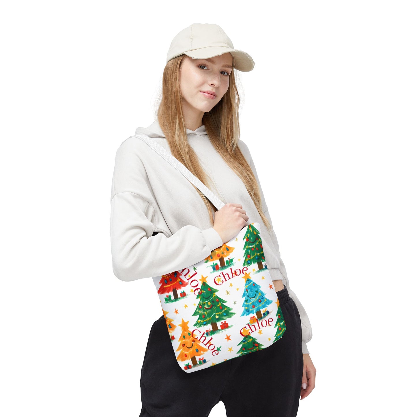 Festive Personalized Tote Bag, Christmas Shopping Bag, Holiday Gift Bag, Custom Name Eco-Friendly Bag, Seasonal Tote for Cheerful [...]