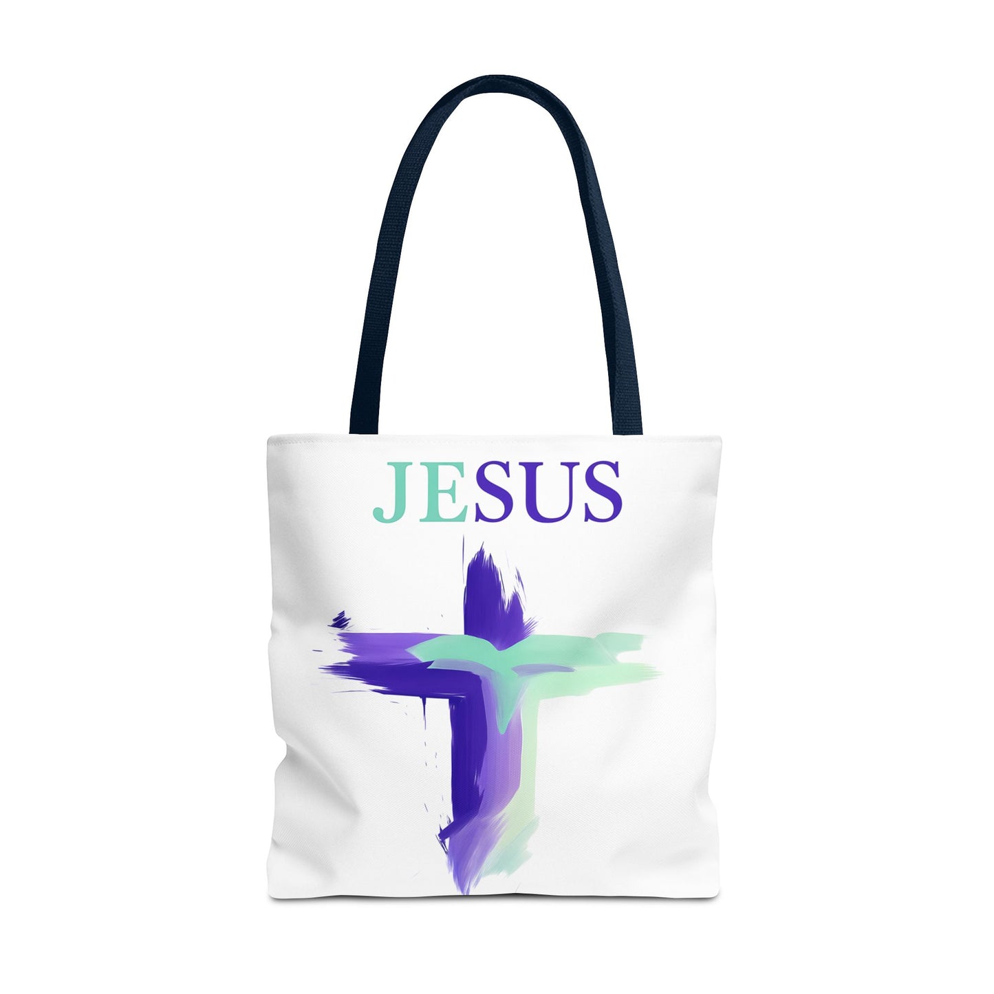 Colorful Modern Christian Tote Bag, Gift For Her, Uplifting Message, Faith Based Accessory