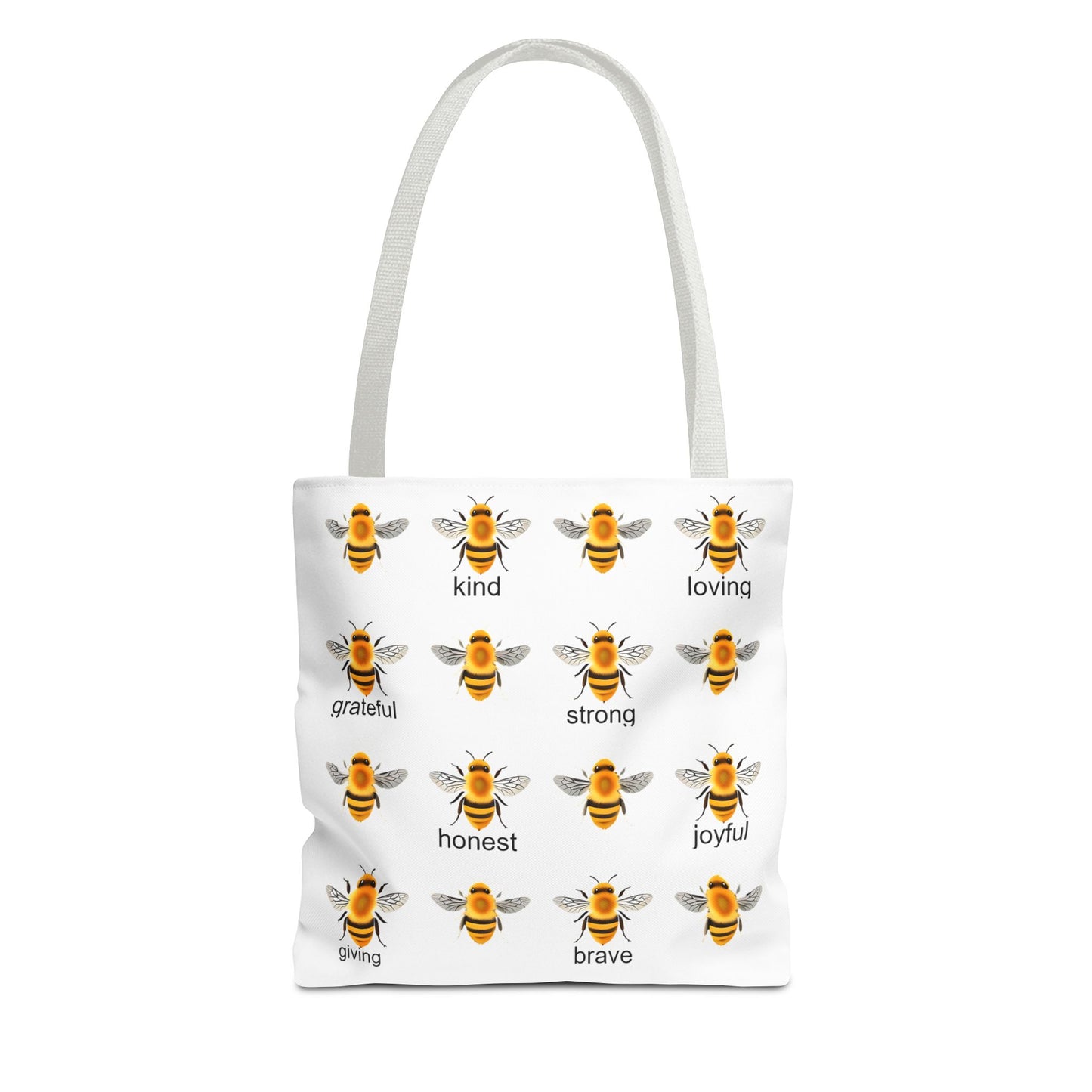 Inspirational Bee Tote Bag, Eco-Friendly Bag for Shopping, Gift for Friends, Kindness Quote Bag, Positive Affirmation Tote