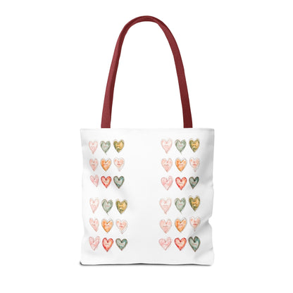 Mom Heart Design Tote Bag, Gift For Her, Shopping, Beach or Library Carryall