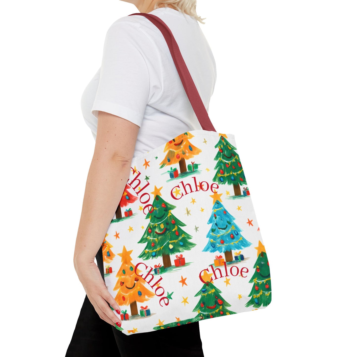 Festive Personalized Tote Bag, Christmas Shopping Bag, Holiday Gift Bag, Custom Name Eco-Friendly Bag, Seasonal Tote for Cheerful [...]
