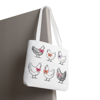 chicken coquette tote bag