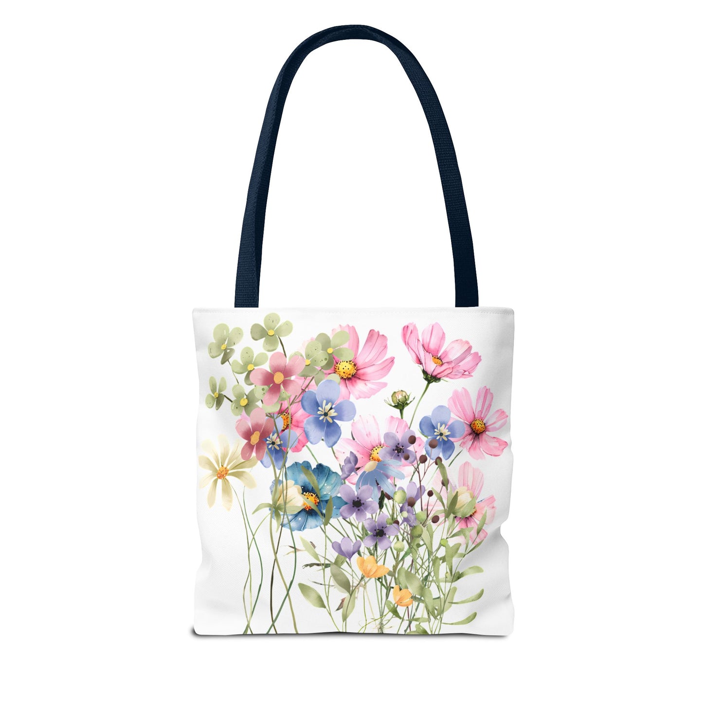 Pastel Floral Tote Bag - Pretty Wildflower Design, Reusable Eco-Friendly Shopping Bag, Gift for Her, Summer Accessory, Beach Bag