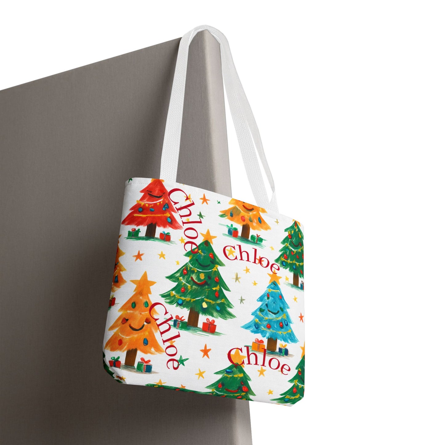 Festive Personalized Tote Bag, Christmas Shopping Bag, Holiday Gift Bag, Custom Name Eco-Friendly Bag, Seasonal Tote for Cheerful [...]