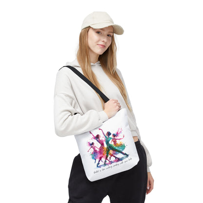 Uplifting Dancer's Tote Bag - 'Ballet is Like Writing Poetry with Your Body'