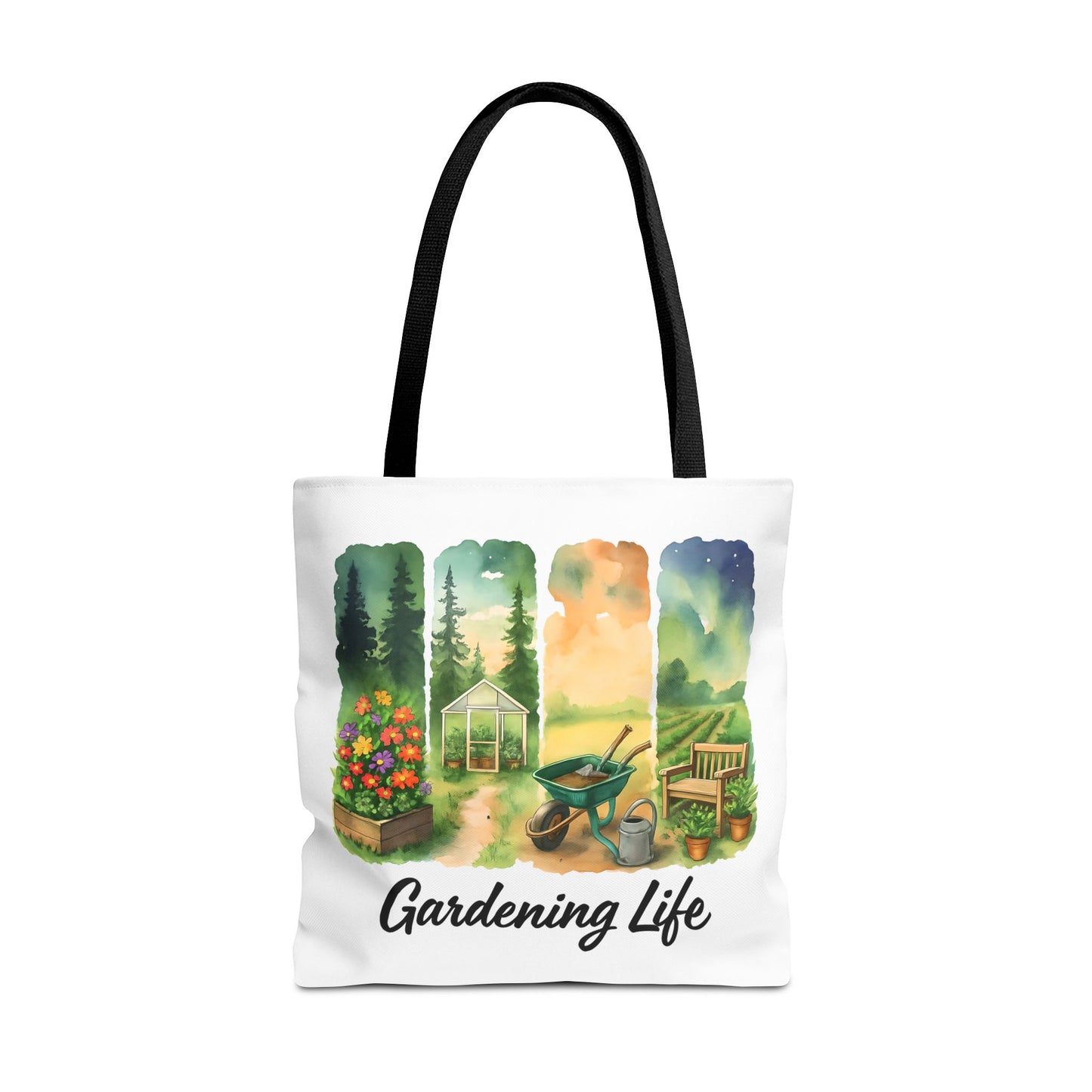 Gardening Life Tote Bag | Gardening Accessory, Shopping Bag, Gift for Gardeners, Floral Design, Reusable Tote