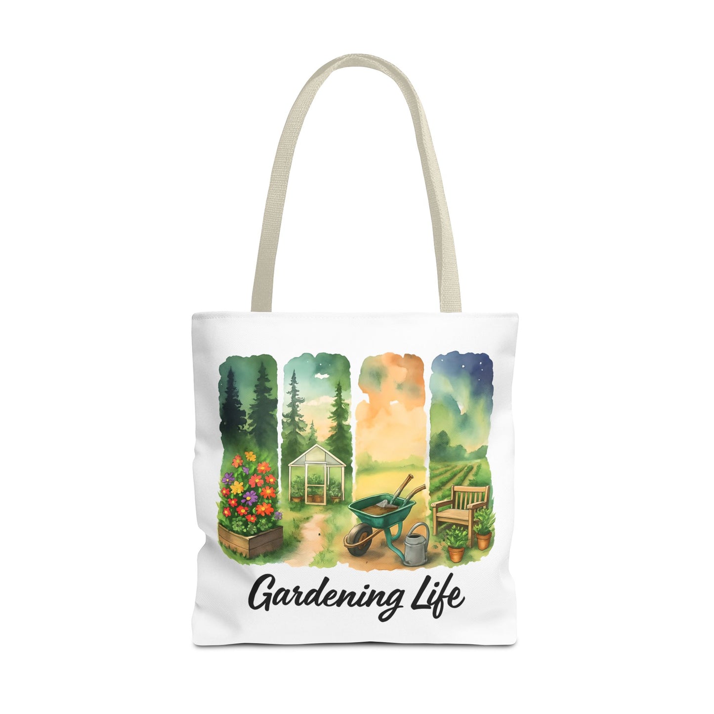 Gardening Life Tote Bag | Gardening Accessory, Shopping Bag, Gift for Gardeners, Floral Design, Reusable Tote