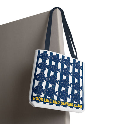 Fishing Tote Bag - Hook Line and Sinker Club - Gift for Anglers, Beach Lovers, Eco-Friendly, Fishing Accessories, Summer