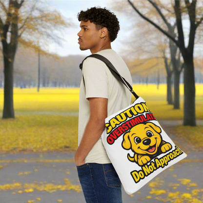 funny dog tote bag
