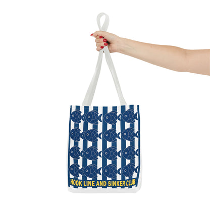 Fishing Tote Bag - Hook Line and Sinker Club - Gift for Anglers, Beach Lovers, Eco-Friendly, Fishing Accessories, Summer