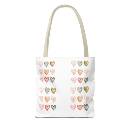 Mom Heart Design Tote Bag, Gift For Her, Shopping, Beach or Library Carryall
