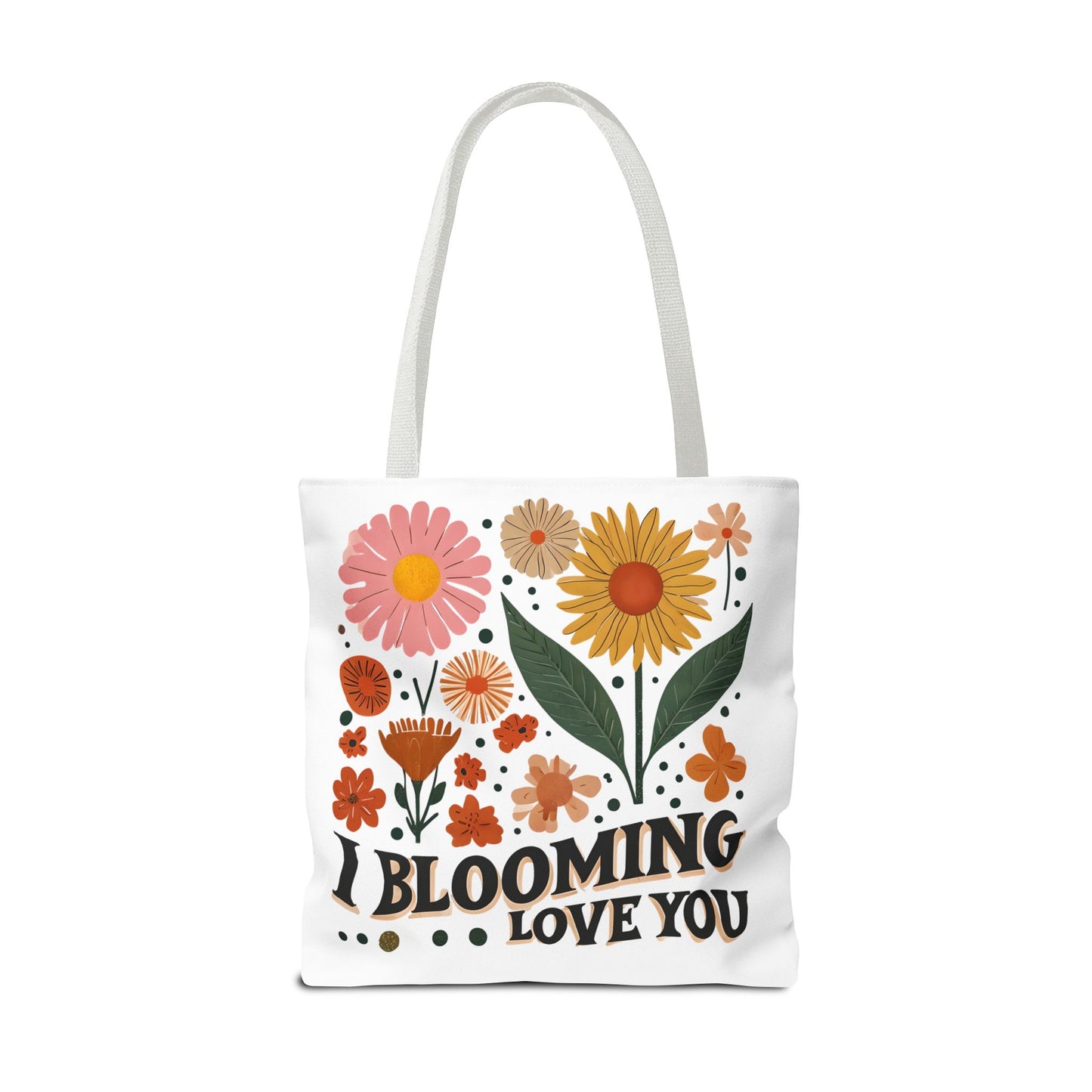 Floral Tote Bag - "I Blooming Love You" - Perfect Gift for Birthdays, Mother's Day, or Spring Celebrations, Floral Shopping Bag, [...]