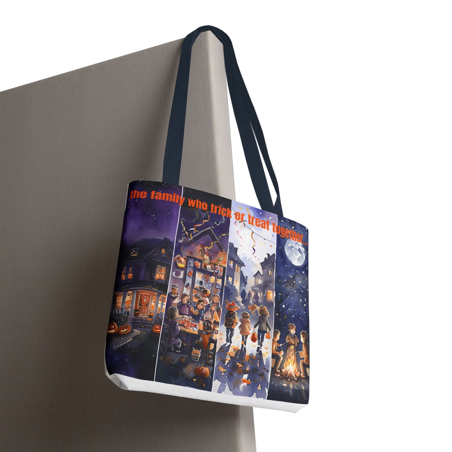 Family Halloween Tote Bag, Trick or Treat Bag, Seasonal Shopping Tote, Fall Festival Bag, Cute Halloween Gift, Spooky Accessories