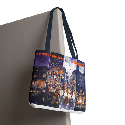 Family Halloween Tote Bag, Trick or Treat Bag, Seasonal Shopping Tote, Fall Festival Bag, Cute Halloween Gift, Spooky Accessories