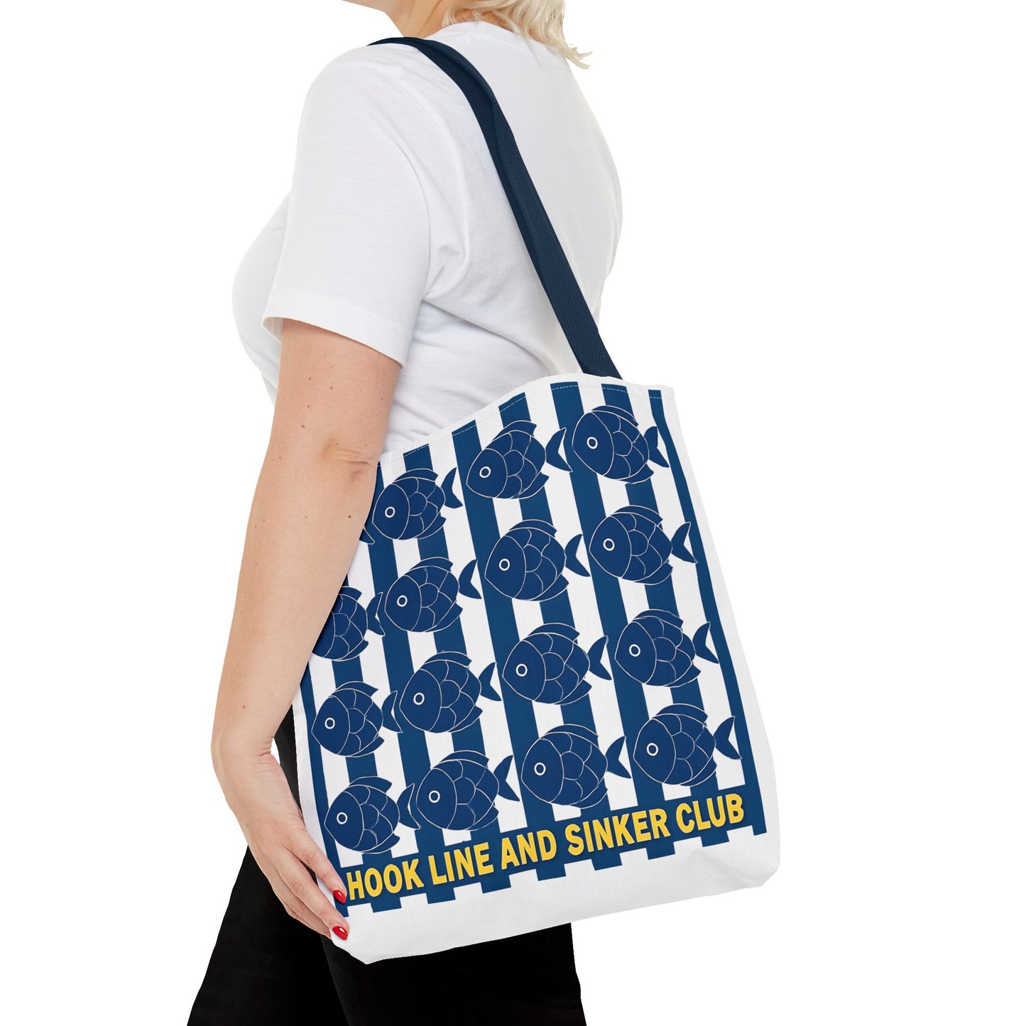 Fishing Tote Bag - Hook Line and Sinker Club - Gift for Anglers, Beach Lovers, Eco-Friendly, Fishing Accessories, Summer