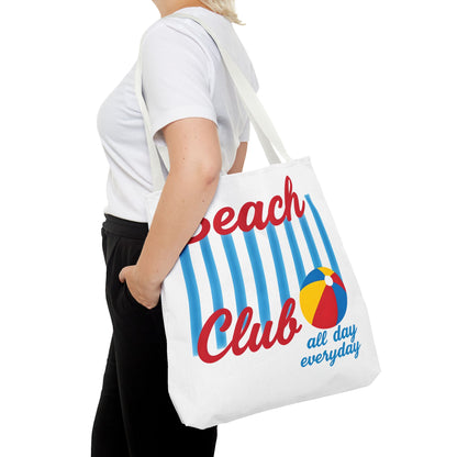 Beach Club Tote Bag, Fun Summer Accessory, Vacation Essential, Stylish Beach Bag, Gift for Beach Lovers, All Day Everyday
