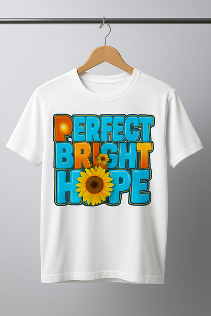 Pefect Bright Hope Unisex Tee, Casual Gift, Summer Vibe, Positive Message, Inspirational Fashion