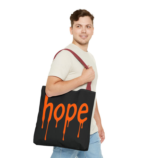 Modern Design Hope Tote Bag - Stylish and Inspirational Shopper, Reusable Grocery Bag, Gift for Friends, Motivational Everyday Use