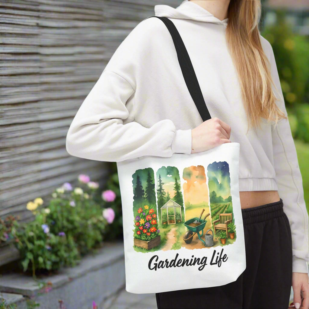 gardening life tote bag