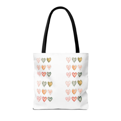 Mom Heart Design Tote Bag, Gift For Her, Shopping, Beach or Library Carryall