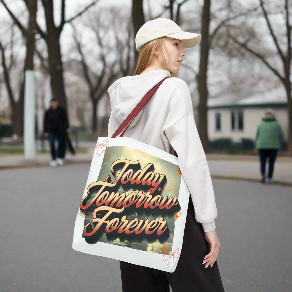 messy coquette bride tote bag
