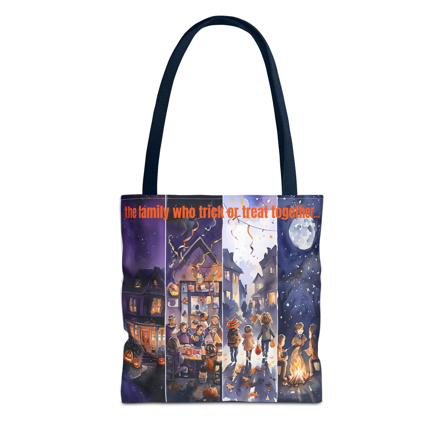 Family Halloween Tote Bag, Trick or Treat Bag, Seasonal Shopping Tote, Fall Festival Bag, Cute Halloween Gift, Spooky Accessories