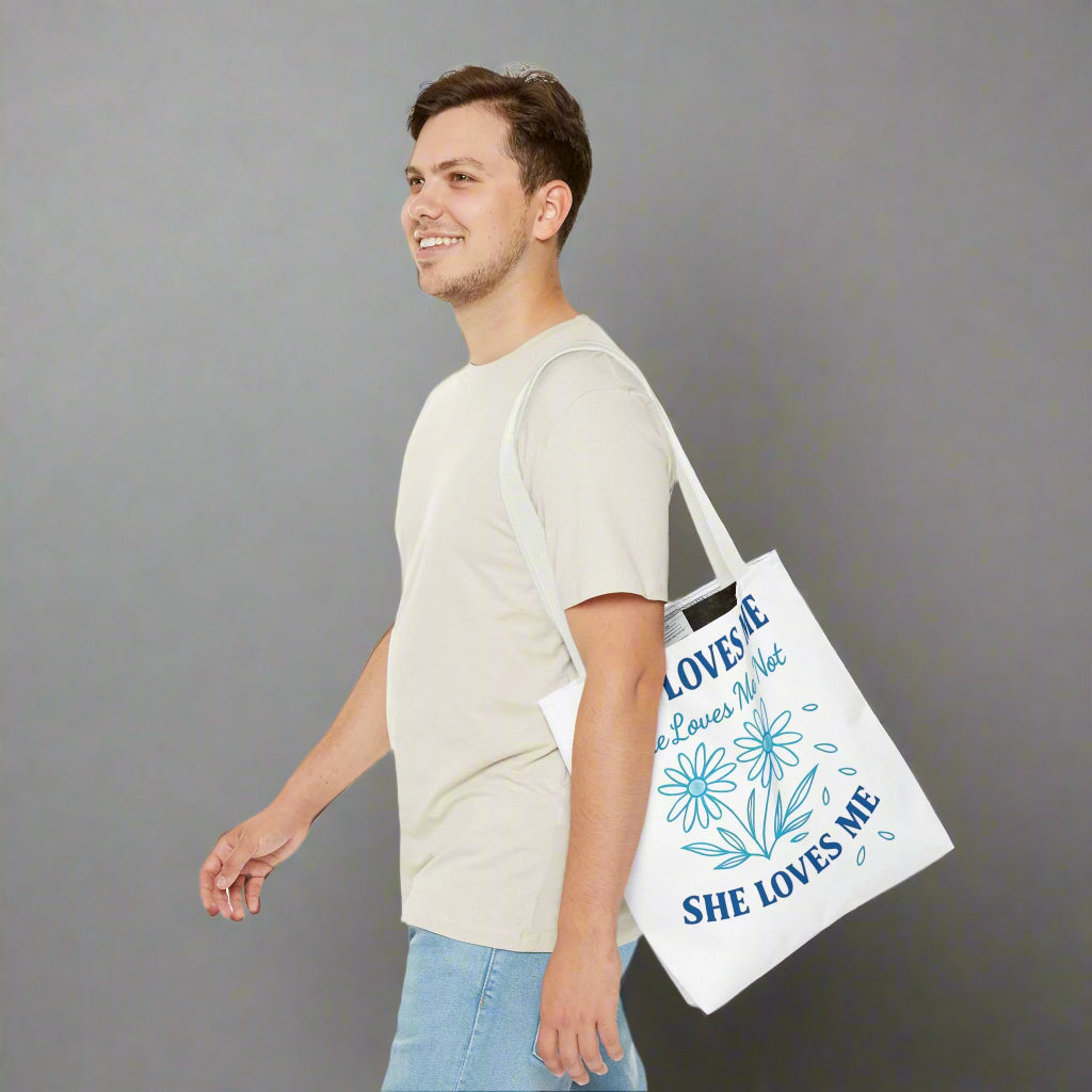romantic grocery bag
