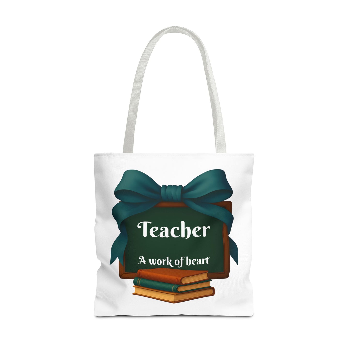 Personalize Unisex Teacher Appreciation Tote Bag, Gift for Educators, Back to School, Messy Coquette Design
