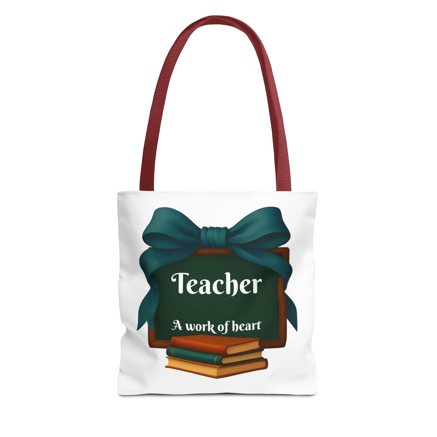 Personalize Unisex Teacher Appreciation Tote Bag, Gift for Educators, Back to School, Messy Coquette Design